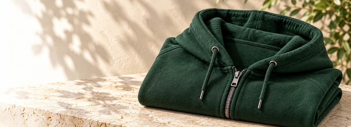 Zip Hoodies construction detail