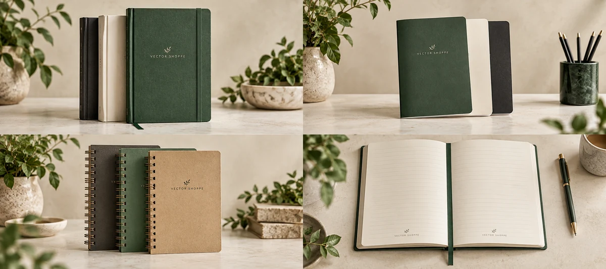 Hardcover journals sourcing examples