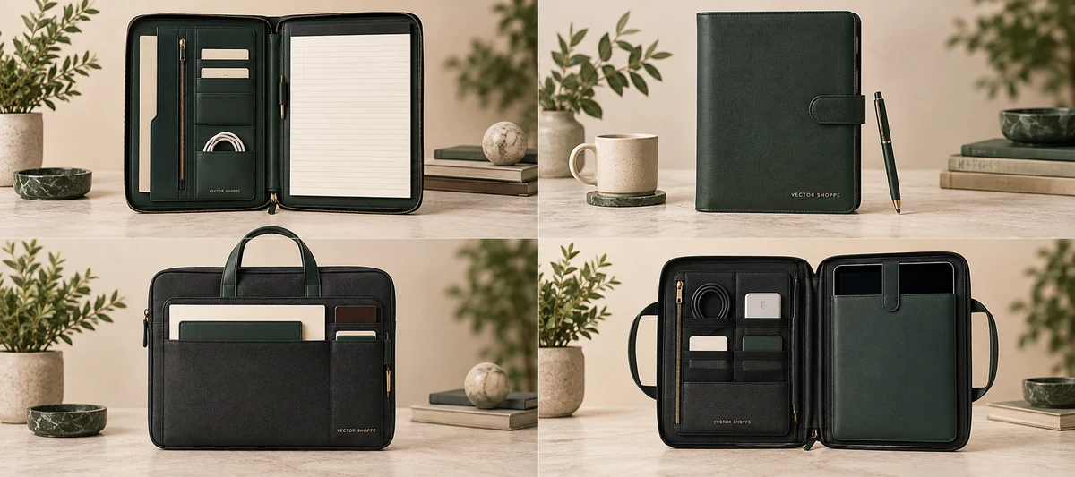 Zippered padfolios sourcing examples