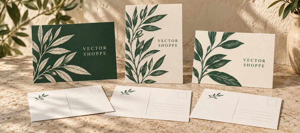 Postcards illustrative sourcing styles